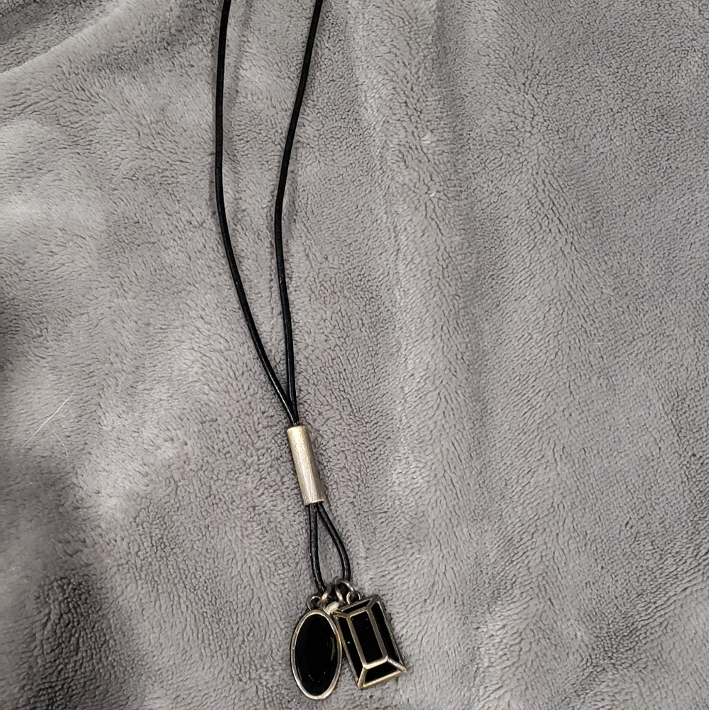 Dyrberg/Kern black and bronze necklace